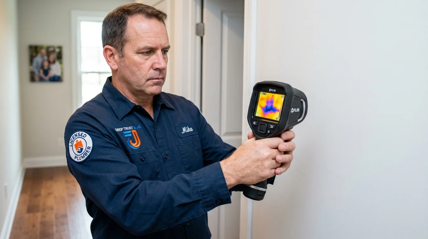 Thermal imaging leak detection by Johns Plumbing LLC in Moose Lake